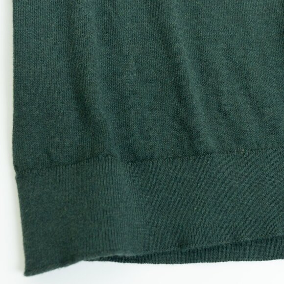 Selected Homme Crewneck Sweater Green Mens Medium Organic Cotton Slhallen - Picture 7 of 13